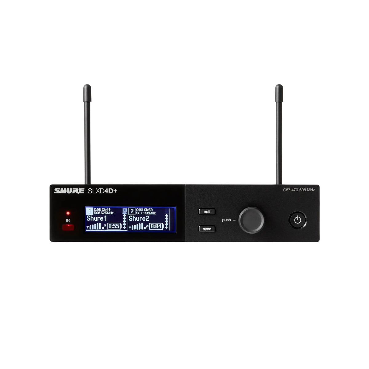 Shure SLXD4D+TA=-G57 Wireless Receiver, Dual, TAA