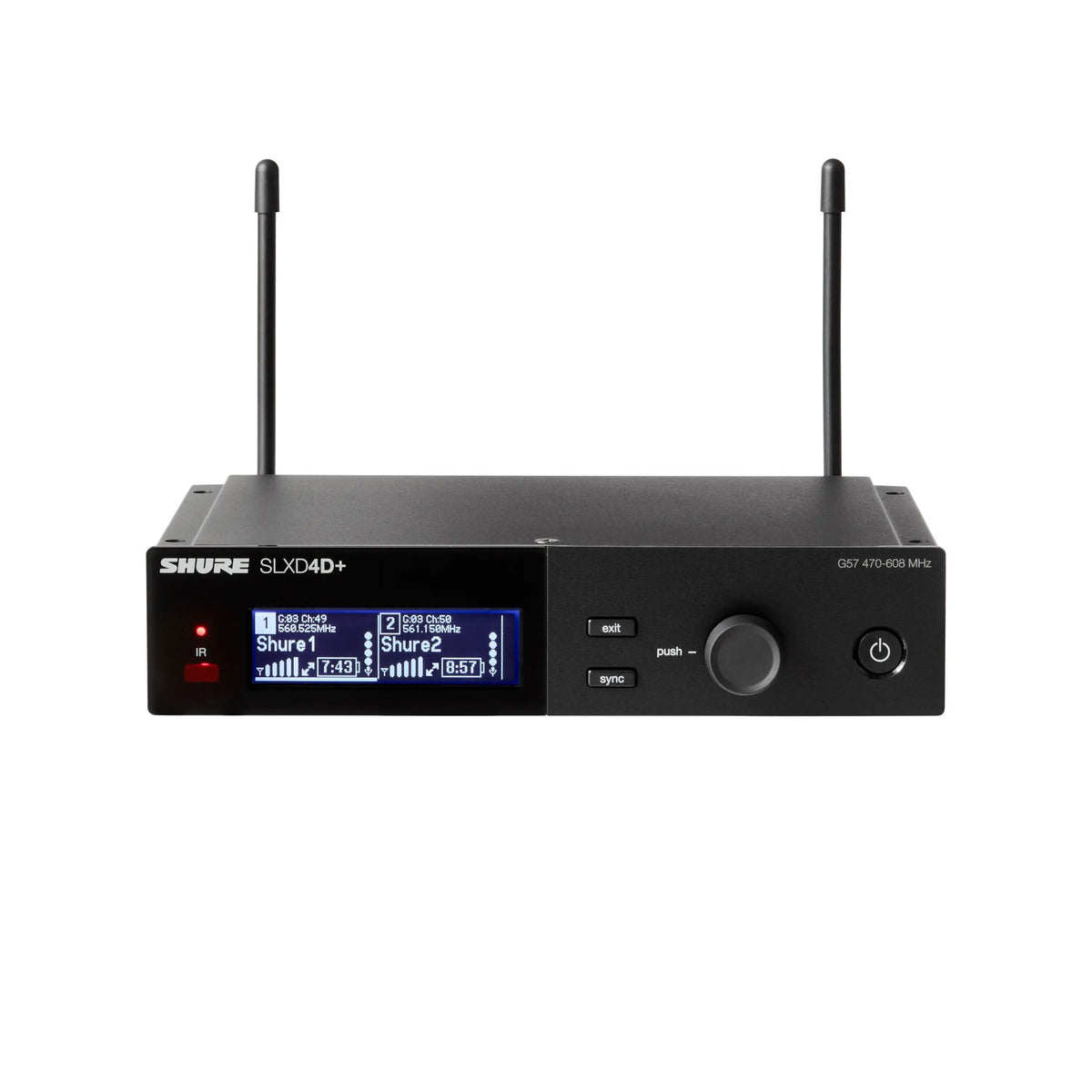 Shure SLXD4D+TA=-G57 Wireless Receiver, Dual, TAA