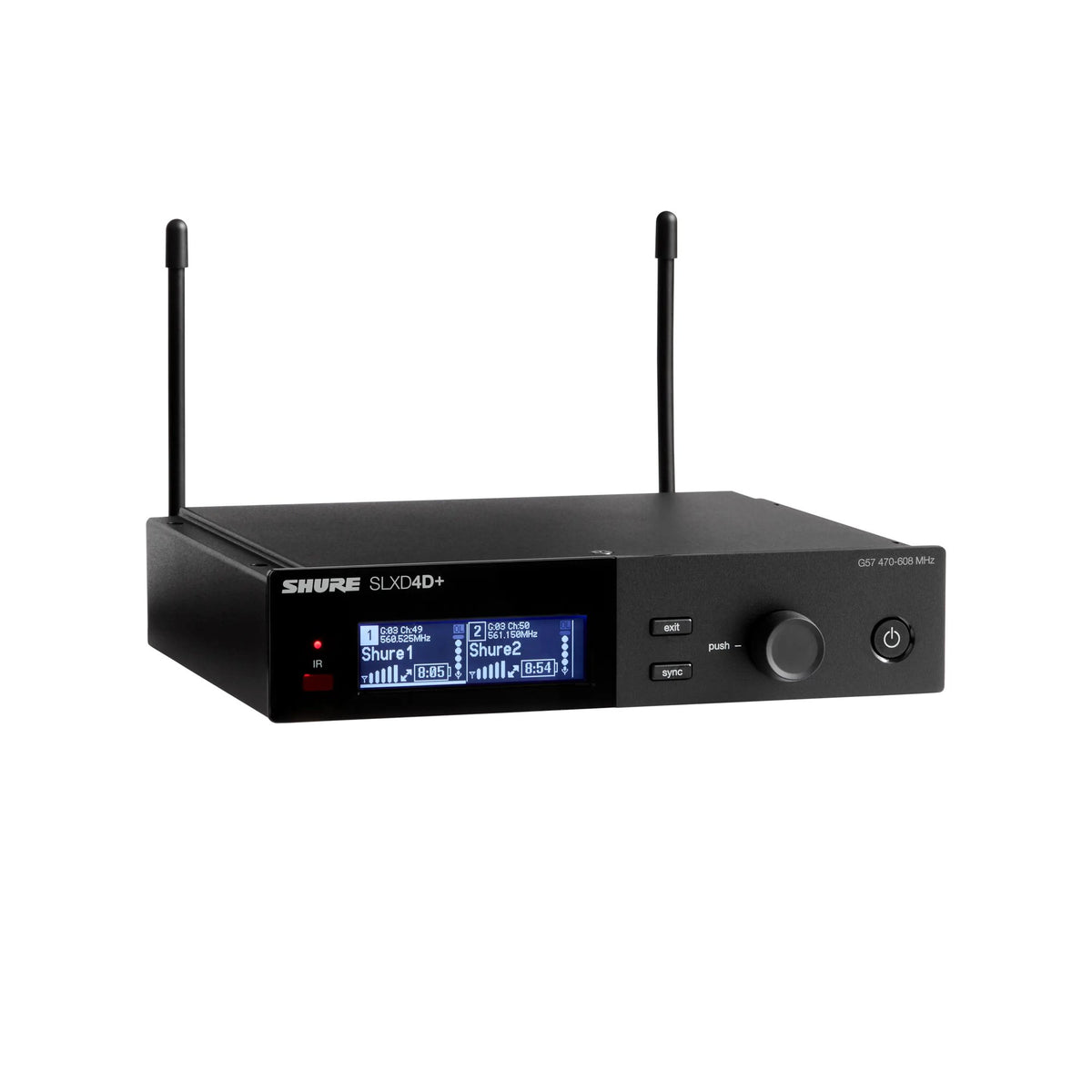 Shure SLXD4D+TA=-G57 Wireless Receiver, Dual, TAA