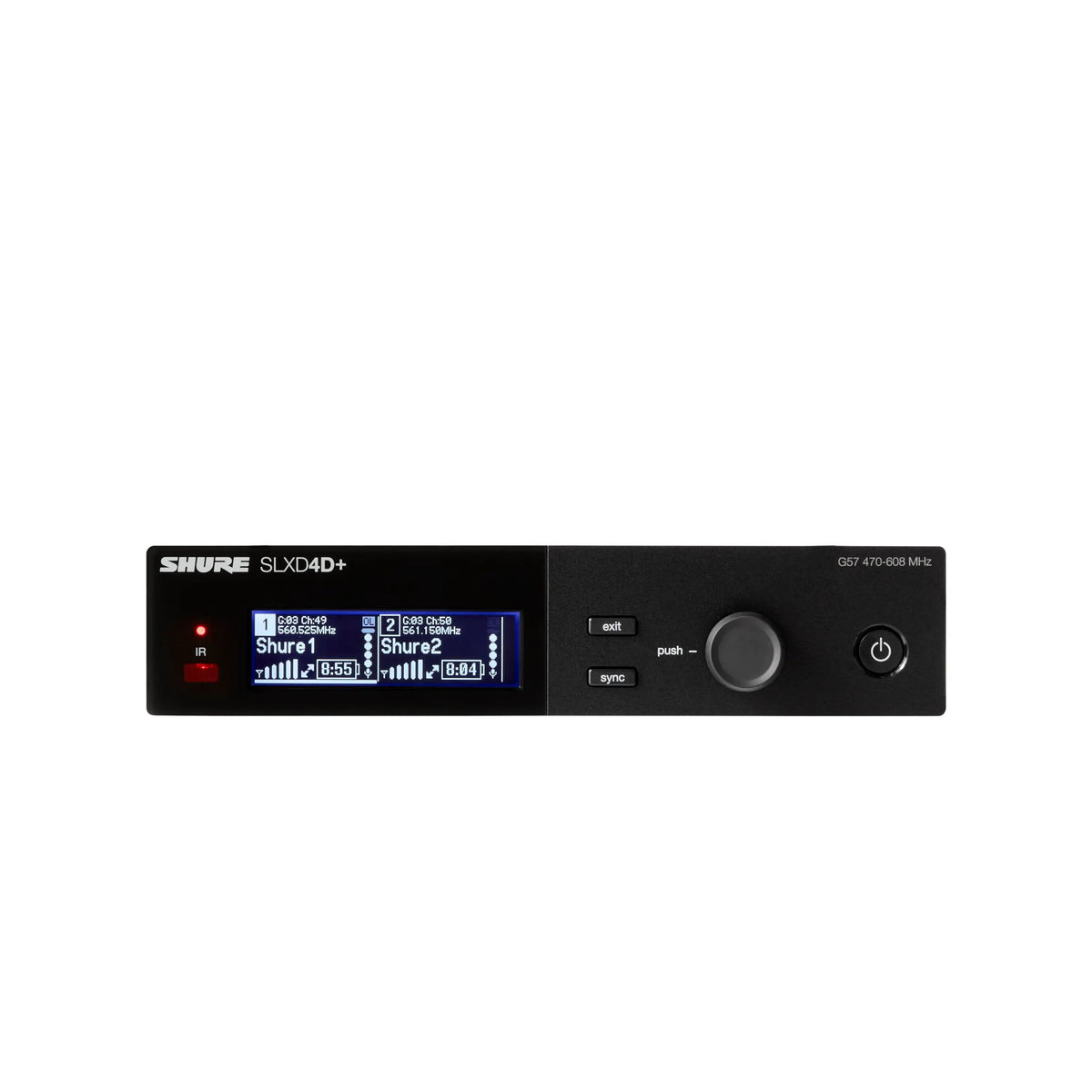 Shure SLXD4D+TA=-G57 Wireless Receiver, Dual, TAA