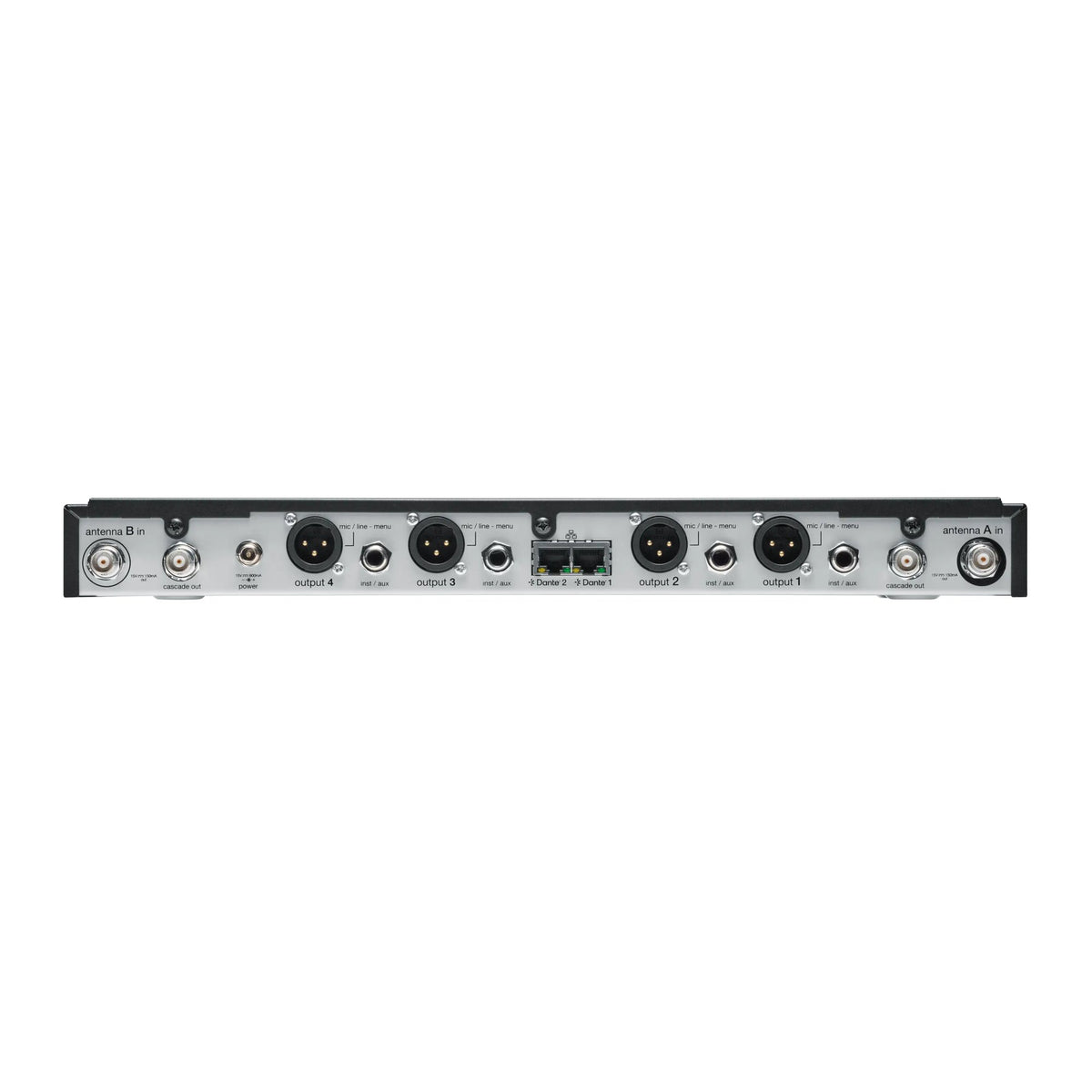 Shure SLXD4QDAN+TA=-G57 Wireless Receiver, Quad, Dante, TAA