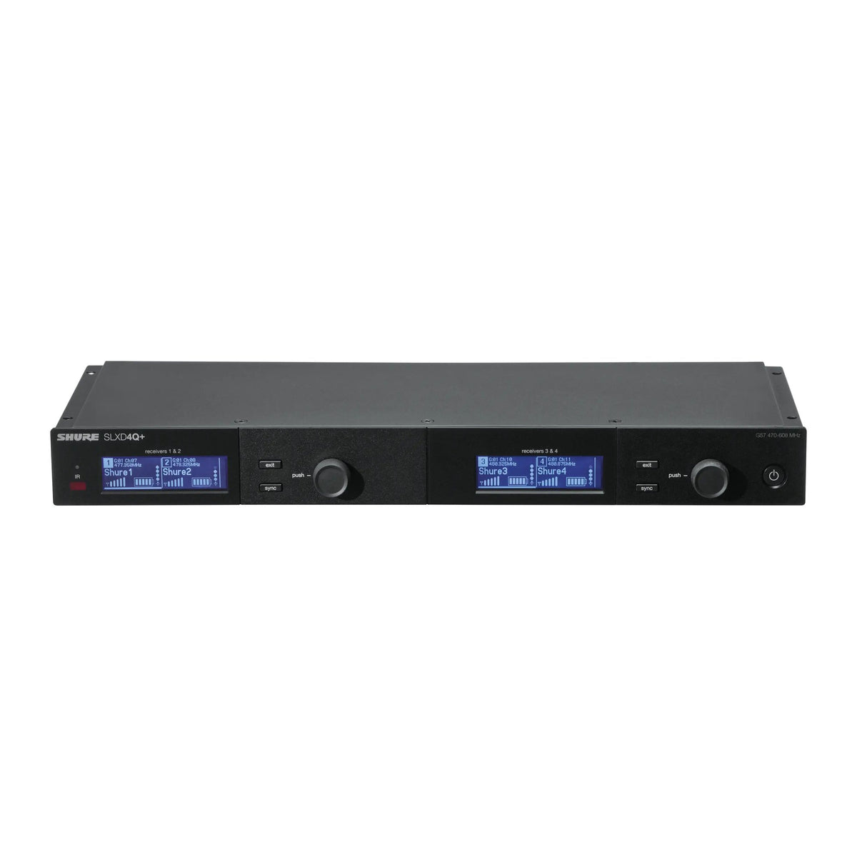 Shure SLXD4Q+TA=-G57 Wireless Receiver, Quad, TAA