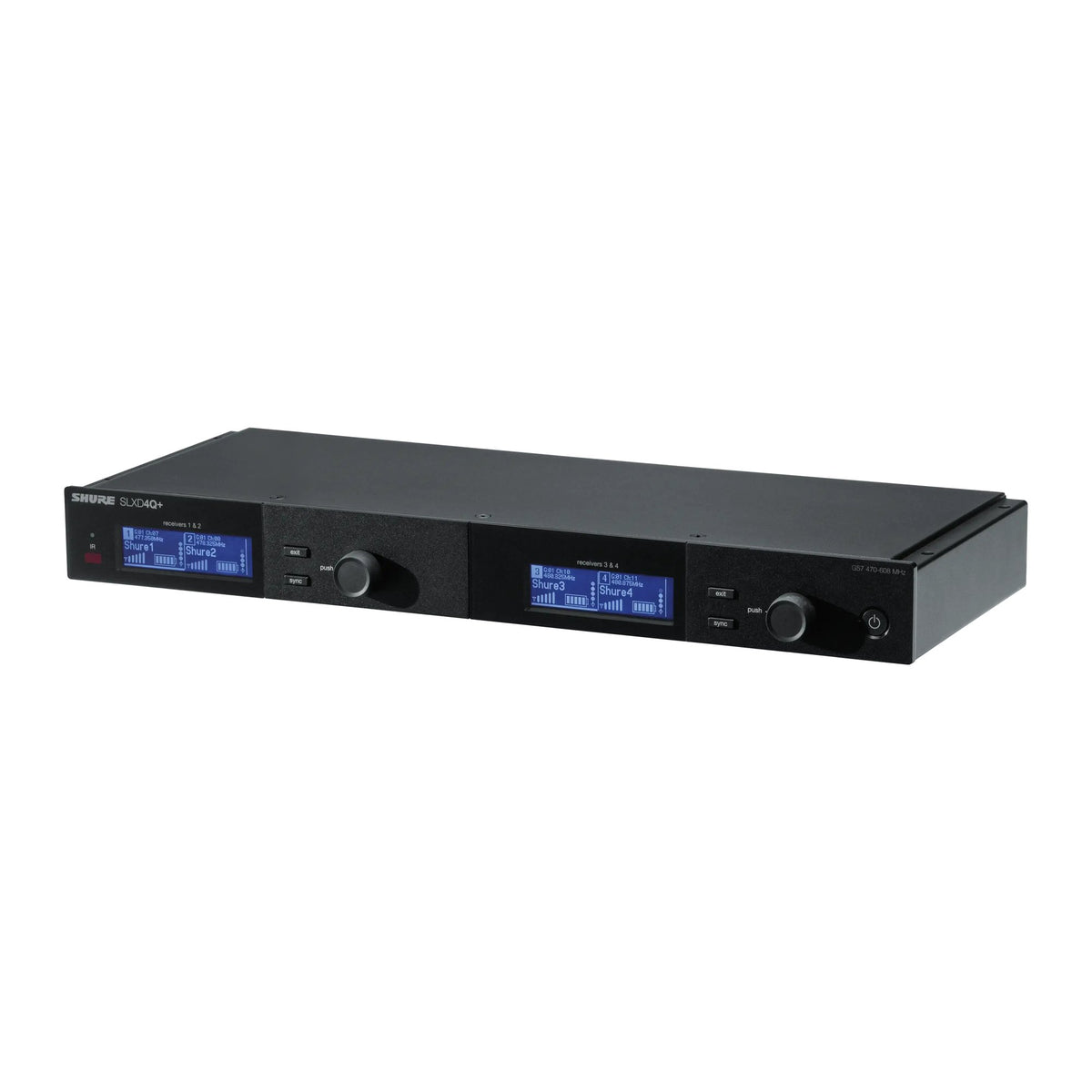 Shure SLXD4Q+TA=-G57 Wireless Receiver, Quad, TAA
