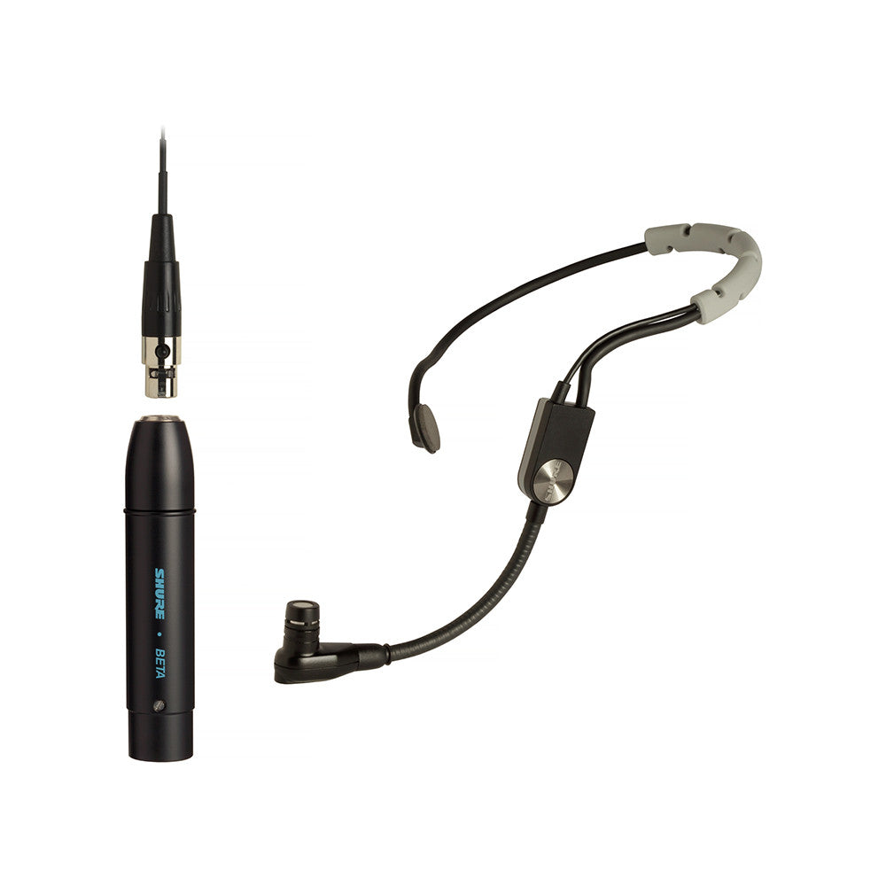 Shure SM35-XLR Headset Cardioid Condenser Mic with Snap-fit Windscreen and Inline XLR Preamp