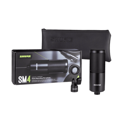 Shure SM4-K SM4 MIC, BLACK W/ HARD MOUNT