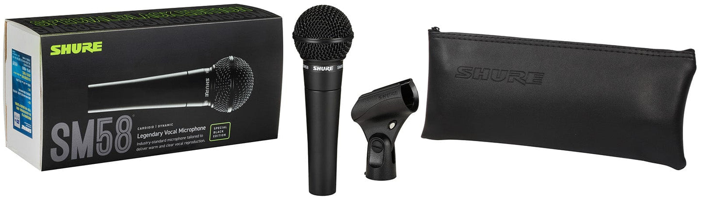 Shure SM58-BLK Microphone Vocal - Édition Spéciale Noire