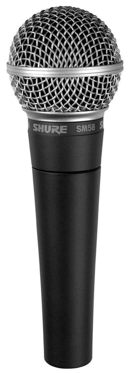 Système de sonorisation portable alimenté RCF EVOX-12 (x2) avec Shure SM58-LC et câbles XLR