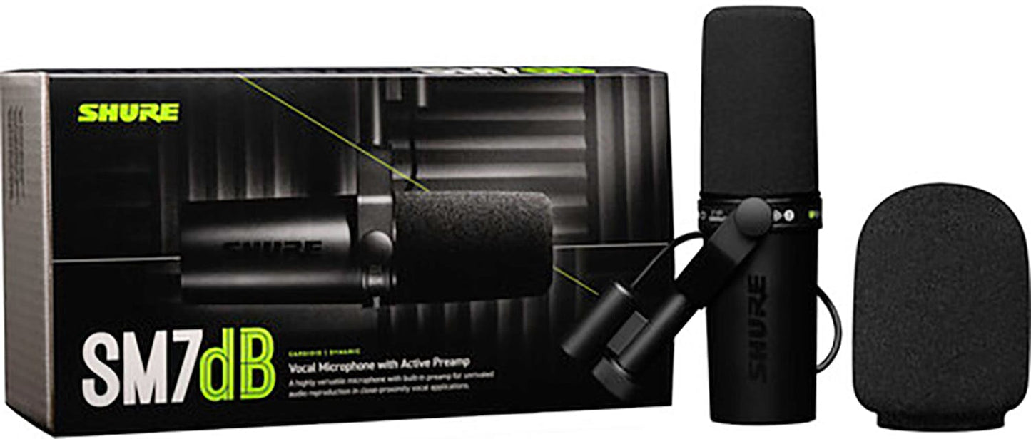 Shure SM7DB Dynamic Vocal Microphone with Built-in Preamp - PSSL ProSound and Stage Lighting