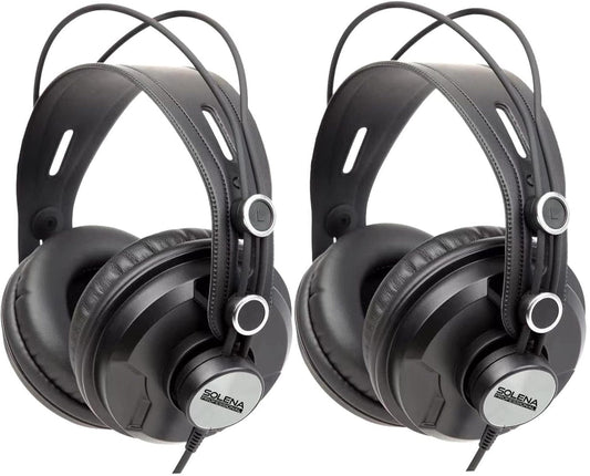 Solena Professional Monitoring Headphones - 2 Pack - PSSL ProSound and Stage Lighting