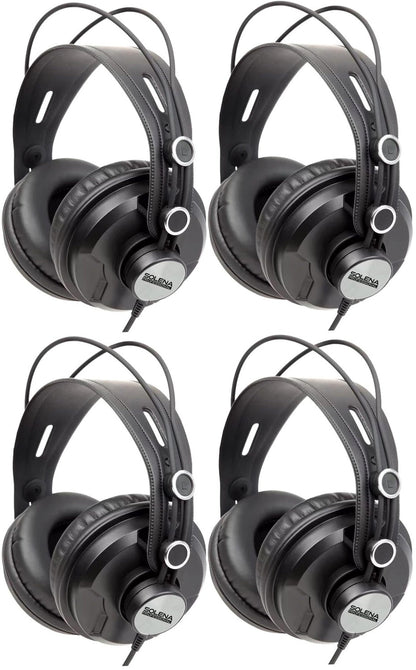 Solena Professional Monitoring Headphones - 4 Pack - PSSL ProSound and Stage Lighting