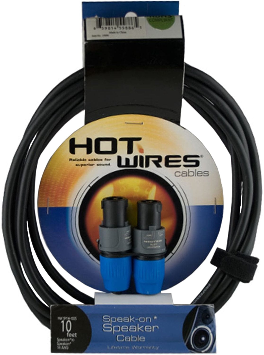 Hot Wires Tour Grade 25 Ft Speaker Cable Speakon to Speakon - PSSL ProSound and Stage Lighting