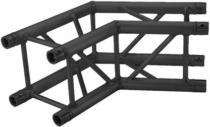 Global Truss SQ-4123-BLK-MTE 2-Way 135 Degree F34 Truss Corner - Black Matte - PSSL ProSound and Stage Lighting