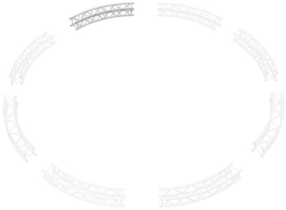 Global Truss SQ-C6-ARC45 Single Arc 45 Degree Segment - PSSL ProSound and Stage Lighting