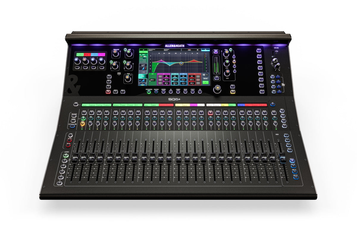 Allen & Heath AH-SQ-6-PLUS SQ6+ RackUltra FX Enabled 48-channel Digital Mixer with DEEP Processing