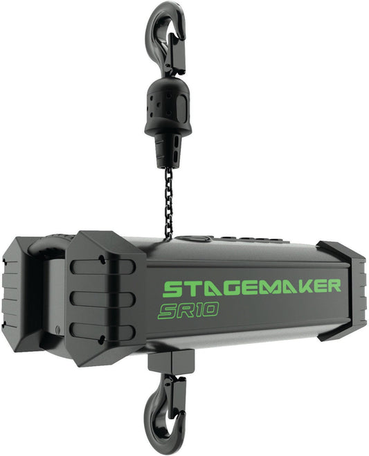 Stagemaker SR10 Three-Phase 16 FPM Direct Motor Chain Hoist 30FT Lift w/ 1/2-Ton Capacity