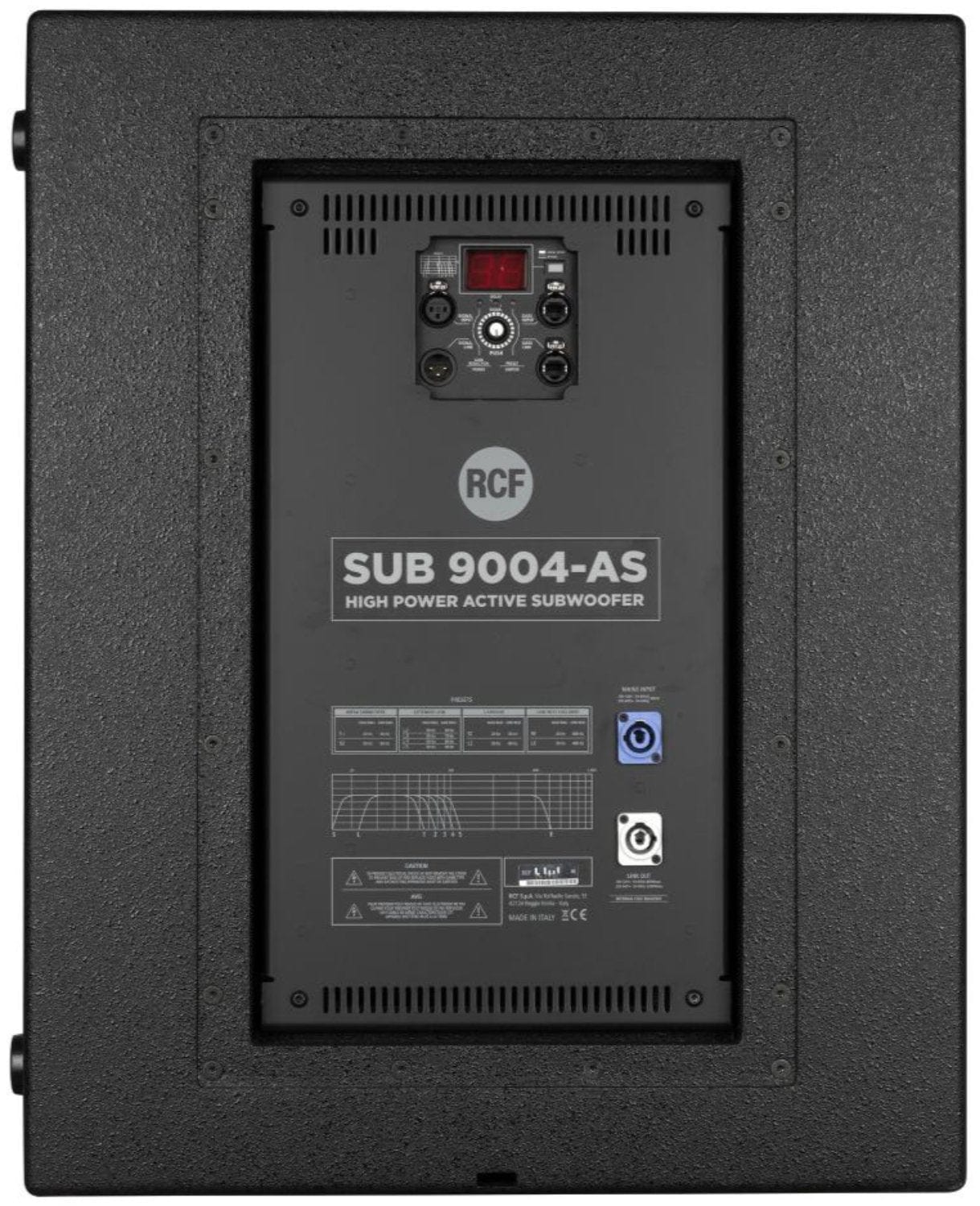 RCF SUB-9004-AS Active 18 Inch 2800 Watt Subwoofer - Black - PSSL ProSound and Stage Lighting