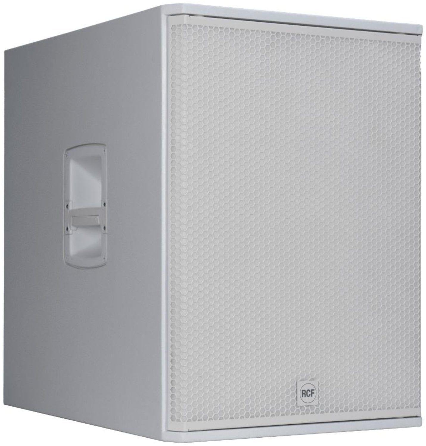 RCF SUB18-AX-W Active 18 Inch Powered Subwoofer with 2200 Watt Class-D Amplifier - White - PSSL ProSound and Stage Lighting