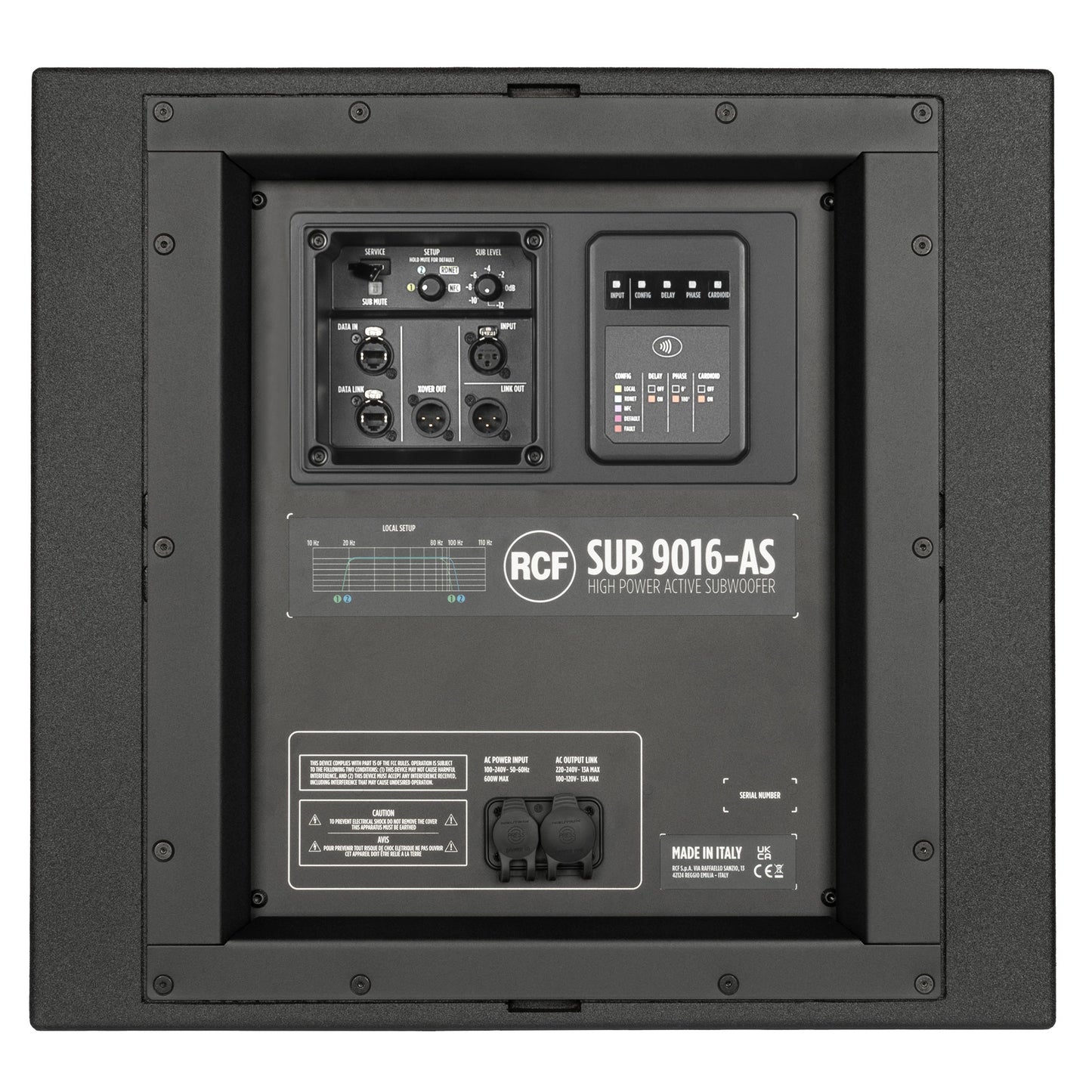 RCF SUB 9016-AS Active 4000W 16" Subwoofer (RDNET Ready)