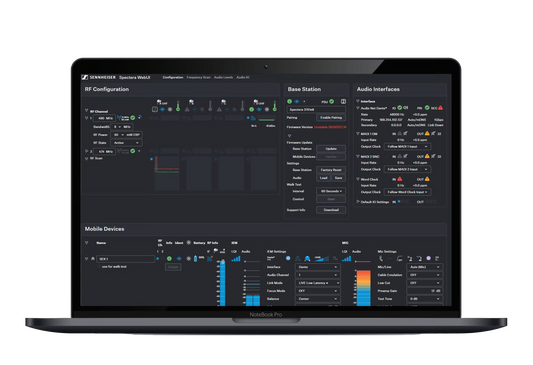 Sennheiser Spectera WebUI Web Interface