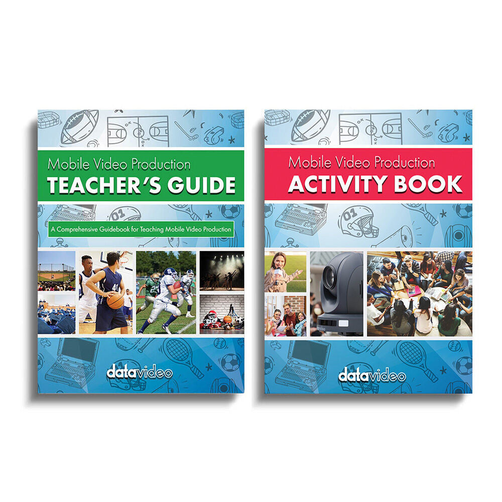 Datavideo TG-300 Mobile Production Teacher's guide, Activity Book, and tutorial videos.