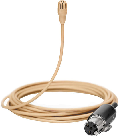 Shure TL46T/O-MTQG TwinPlex Subminiature Omnidirectional Lavalier Microphone with MTQG Plug - Tan - PSSL ProSound and Stage Lighting