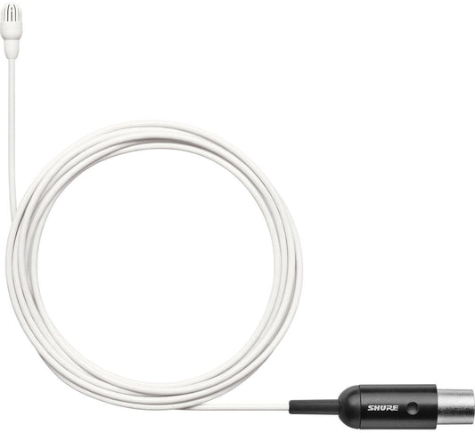 Shure TL46W/O-MTQG TwinPlex Subminiature Omnidirectional Lavalier Microphone with MTQG Plug - White - PSSL ProSound and Stage Lighting
