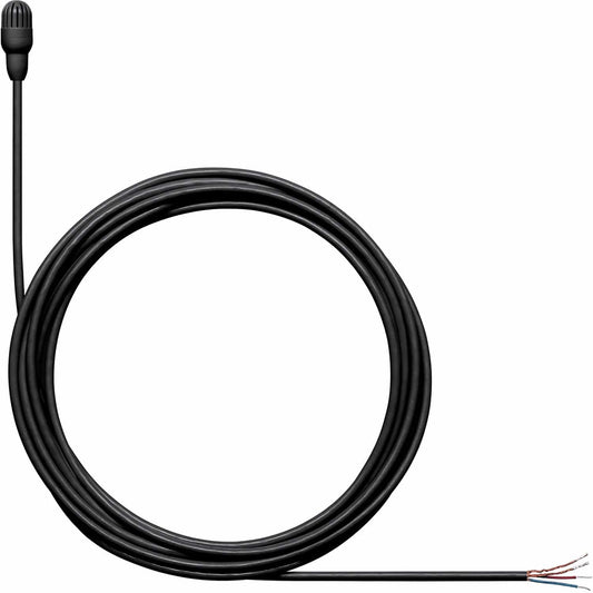 Shure TL47B/O-NC-A TwinPlex Omnidirectional Lavalier Microphone - Bare Wire with Accessories - Black - PSSL ProSound and Stage Lighting