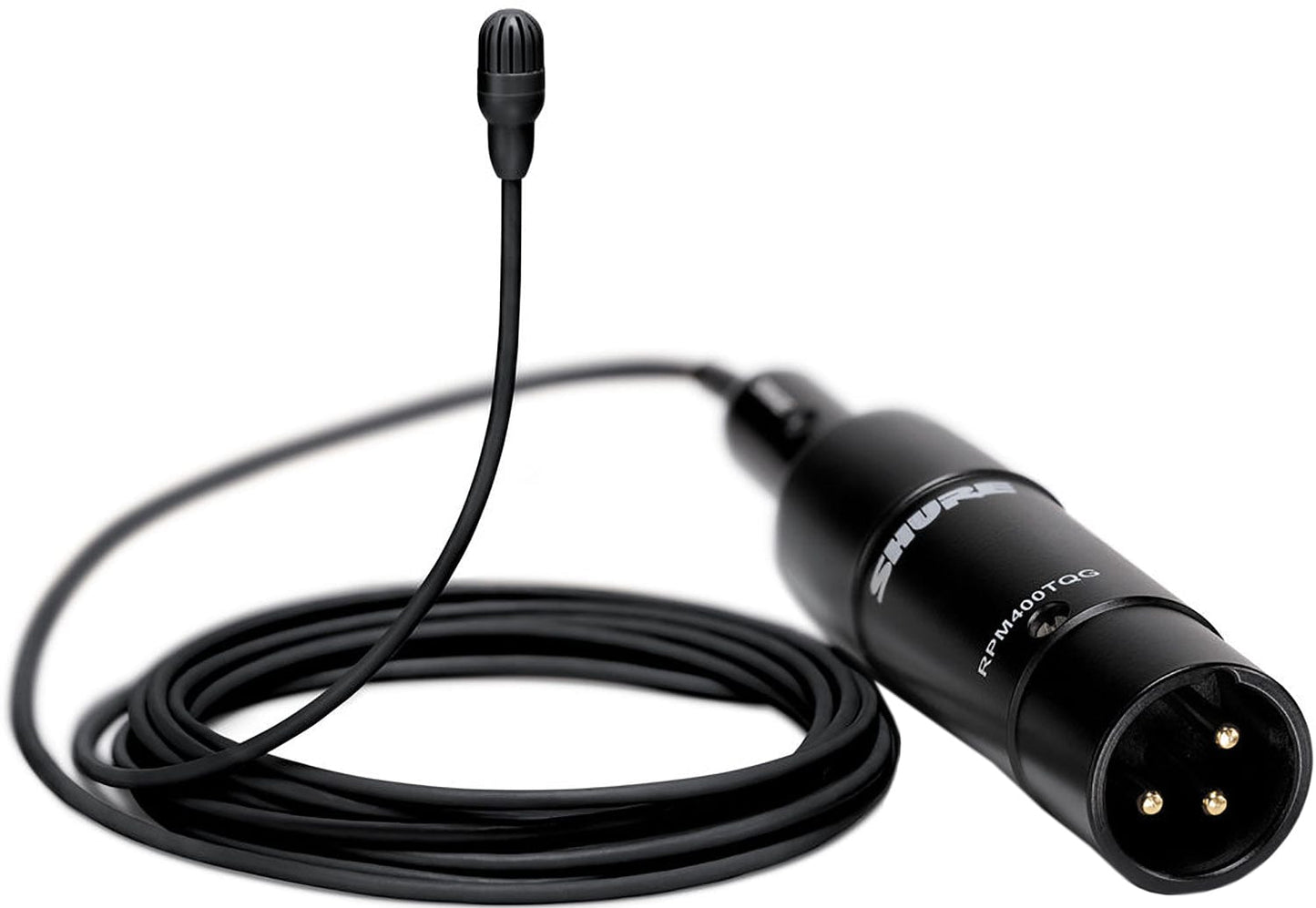 Shure TL47B/O-XLR-A TwinPlex Omnidirectional Lavalier Microphone - XLR with Accessories - Black - PSSL ProSound and Stage Lighting