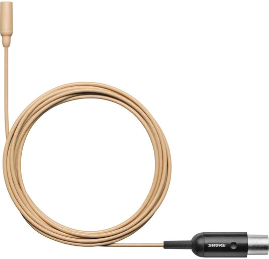 Shure TL47T/O-MTQG-A TwinPlex Omnidirectional Lavalier Microphone - MTQG with Accessories - Tan - PSSL ProSound and Stage Lighting