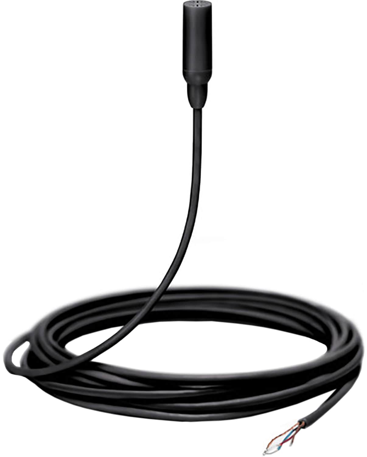 Shure TL48B/O-NC-A TwinPlex Omnidirectional Lavalier Microphone - Bare Wire with Accessories - Black - PSSL ProSound and Stage Lighting