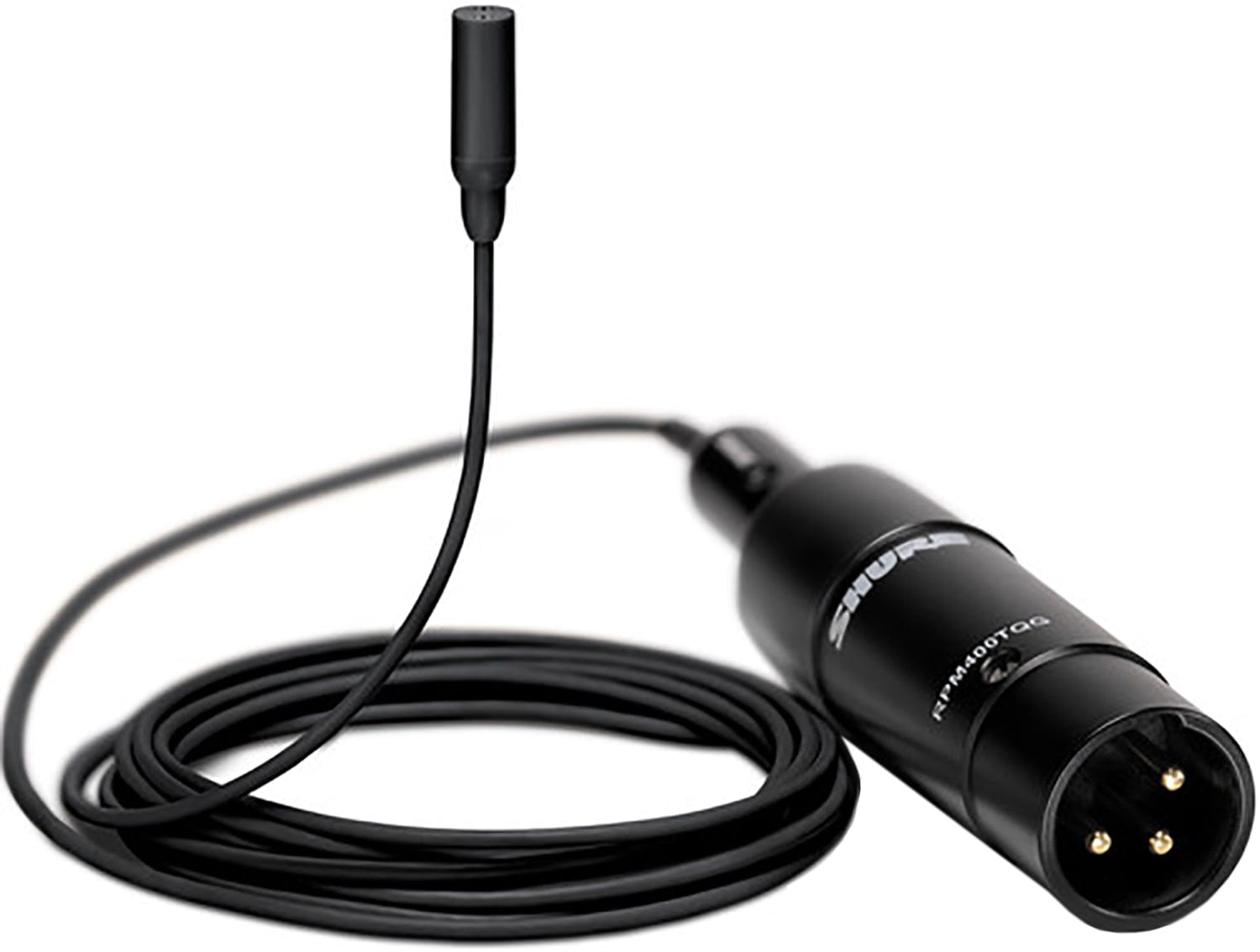 Shure TL48B/O-XLR-A TwinPlex Omnidirectional Lavalier Microphone - XLR with Accessories - Black - PSSL ProSound and Stage Lighting