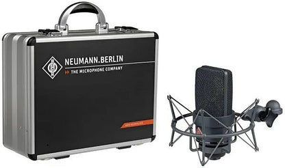 Neumann TLM-103-MT-SET Condenser Microphone with EA 1 Shockmount and Aluminum Case - Matte Black - PSSL ProSound and Stage Lighting