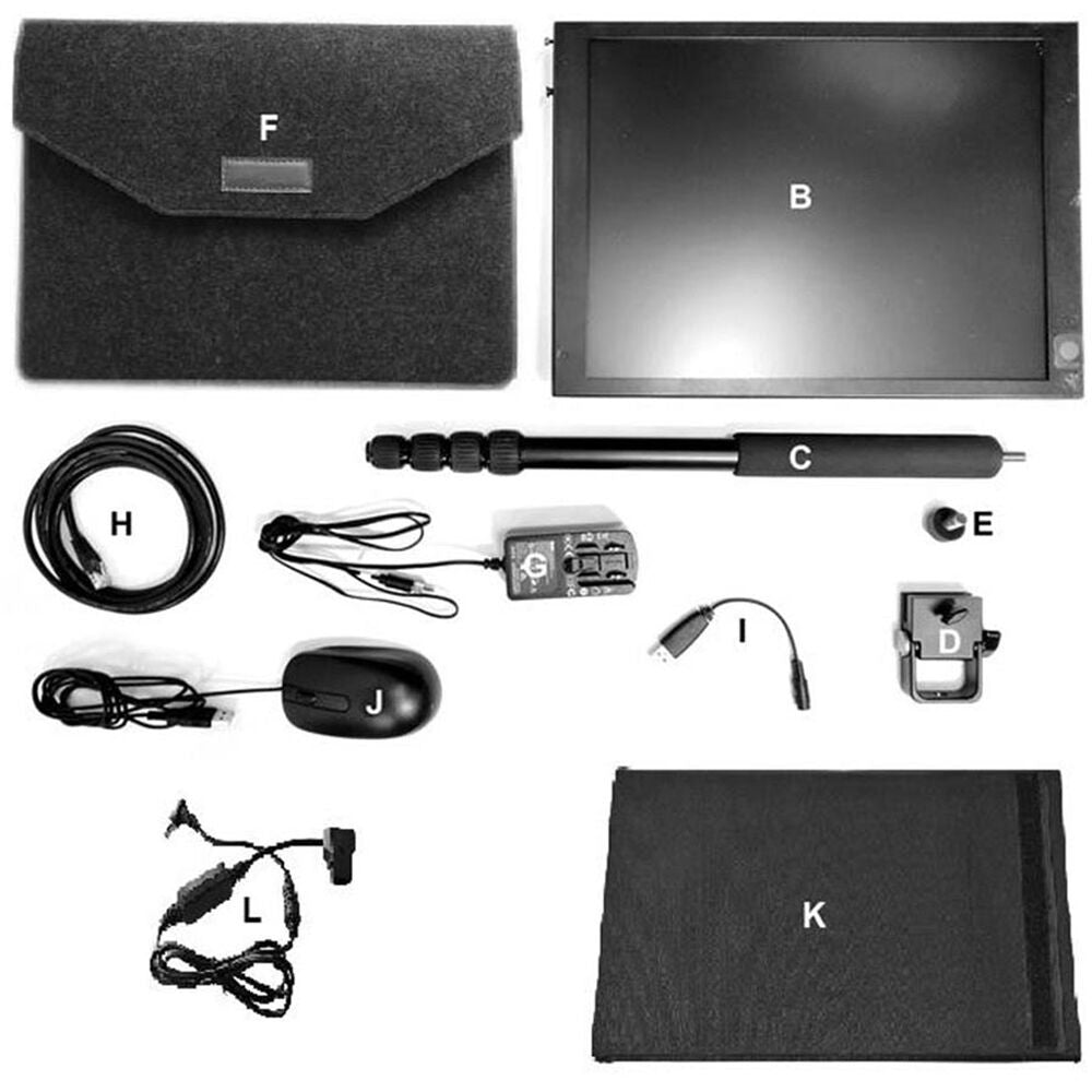 Datavideo TP-800KIT Kit includes: 2x TP-800. Perfect for presentations where both teleprompters can be synced.