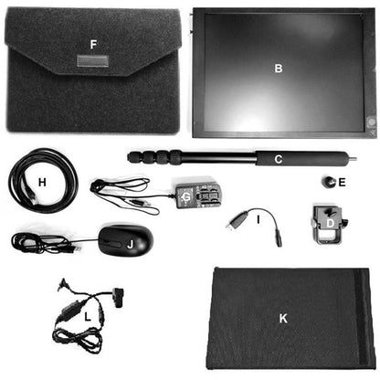 Datavideo TP-800KIT Kit includes: 2x TP-800. Perfect for presentations where both teleprompters can be synced.