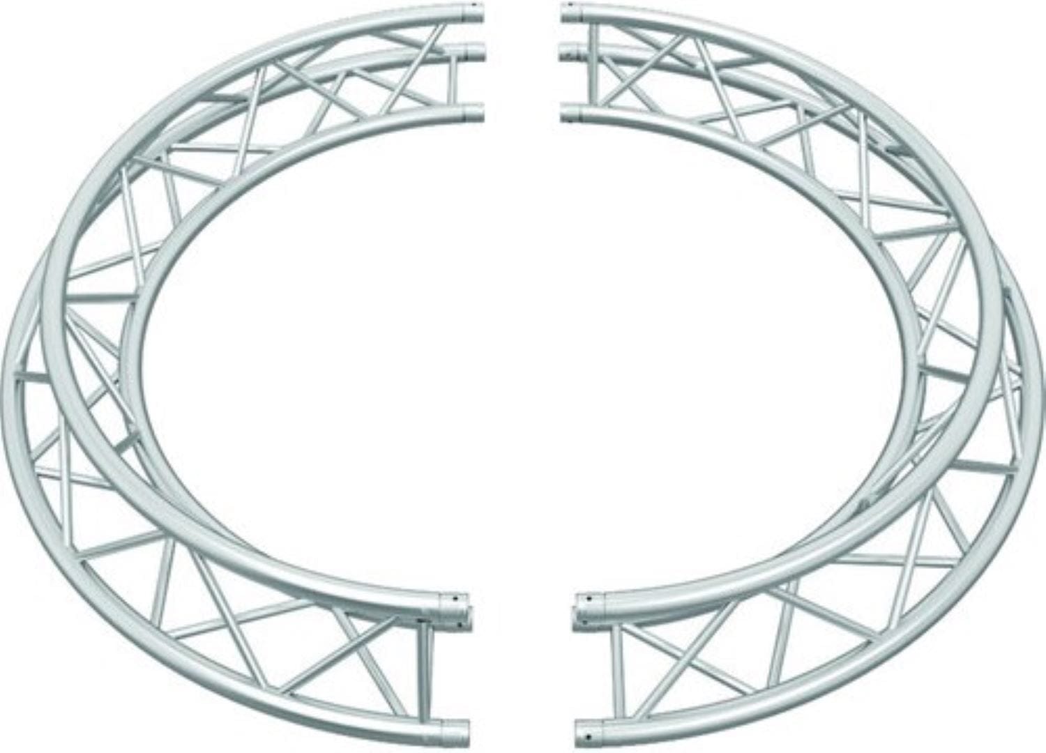 Global Truss TR-C1.5-180-KIT 4.92-Foot (1.5M) OD Triangular Truss Circle Kit - 2x 180 Degree Arcs - PSSL ProSound and Stage Lighting