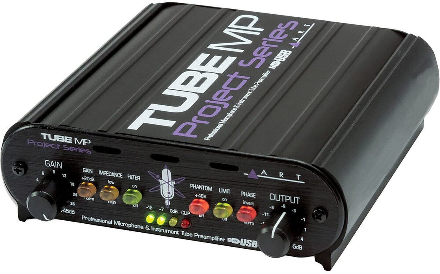 ART TUBE MP PSU Project Series Edition Tube Preamp with Limiter and Universal Power Supply - PSSL ProSound and Stage Lighting