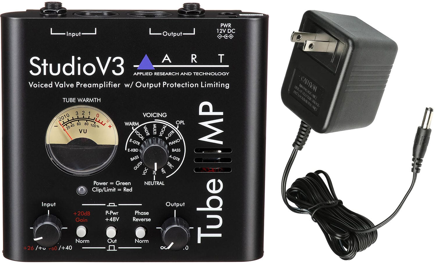 ART TUBE MP STV 3U Studio V3 Edition Tube Preamp with Variable Voicing / Limiter and Power Supply - PSSL ProSound and Stage Lighting