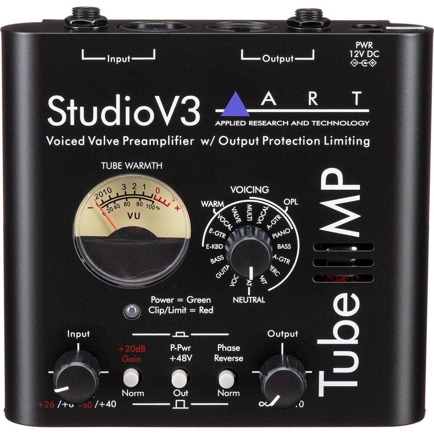 ART TUBE MP STV 3U Studio V3 Edition Tube Preamp with Variable Voicing / Limiter and Power Supply - PSSL ProSound and Stage Lighting