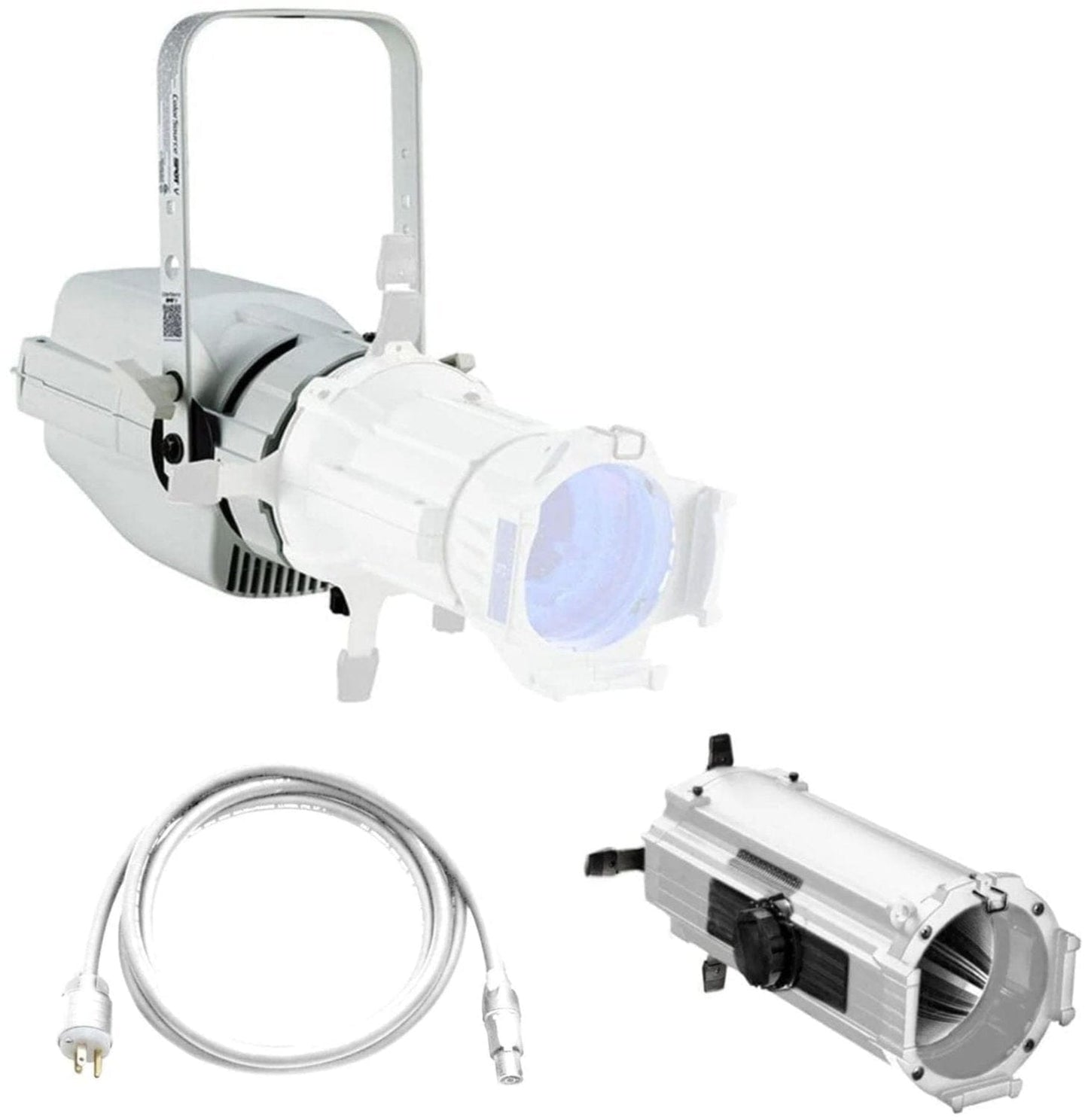 ETC Colorsource Spot V, Light Engine Only, w/ Multiverse, 15-Deg-30-Deg Zoom Lens Tube, White - PSSL ProSound and Stage Lighting