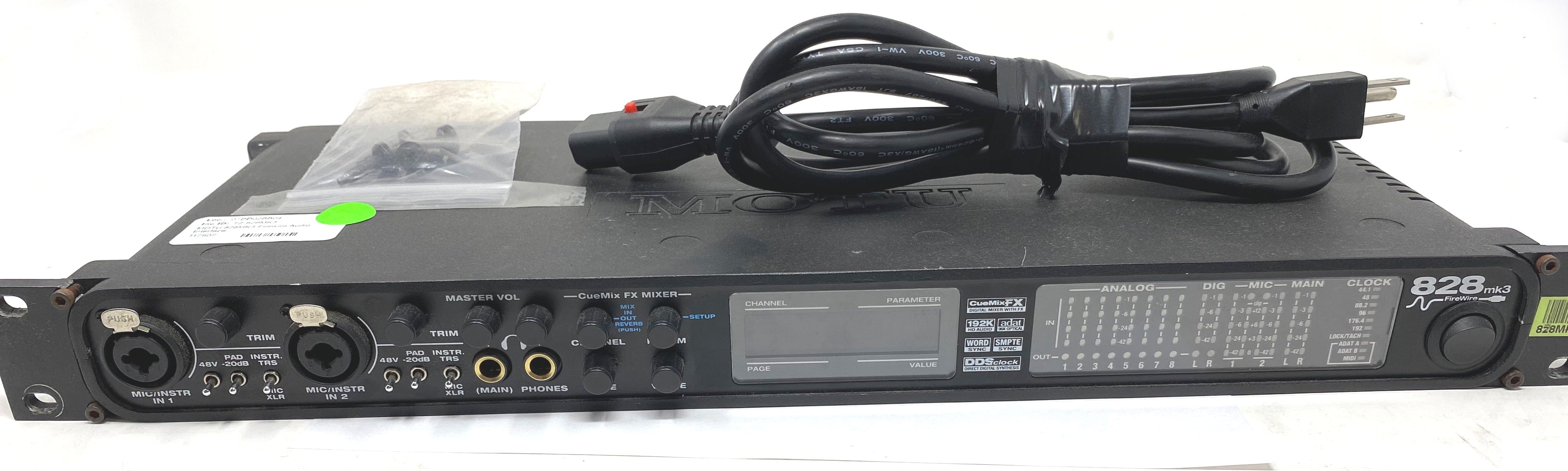 MOTU 828MK3 Firewire Audio Interface | Solotech