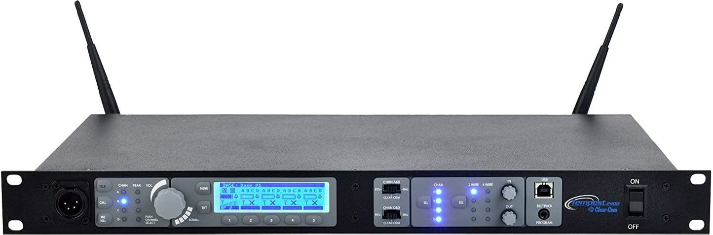 Clear-Com CM-244 4-Channel Wireless Intercom Master - No Tranceiver Option - Solotech