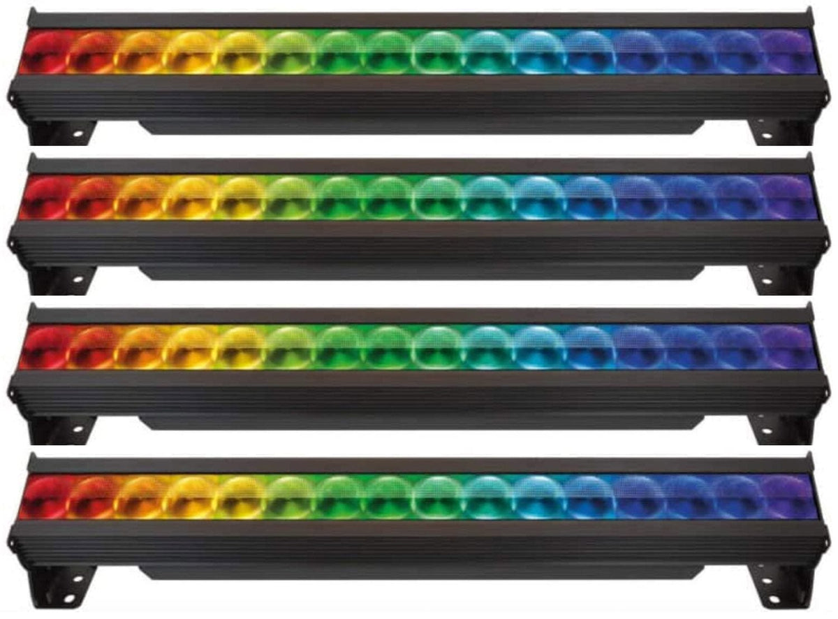 Color Force Led Strips Chroma Q Color Force II 48 RGBA Linear LED Fixture Set of 4 with Road ...