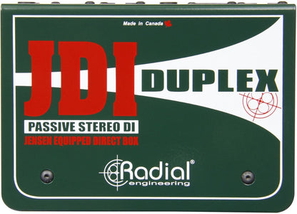 Radial JDI Duplex Passive Stereo Direct Box - PSSL ProSound and Stage Lighting