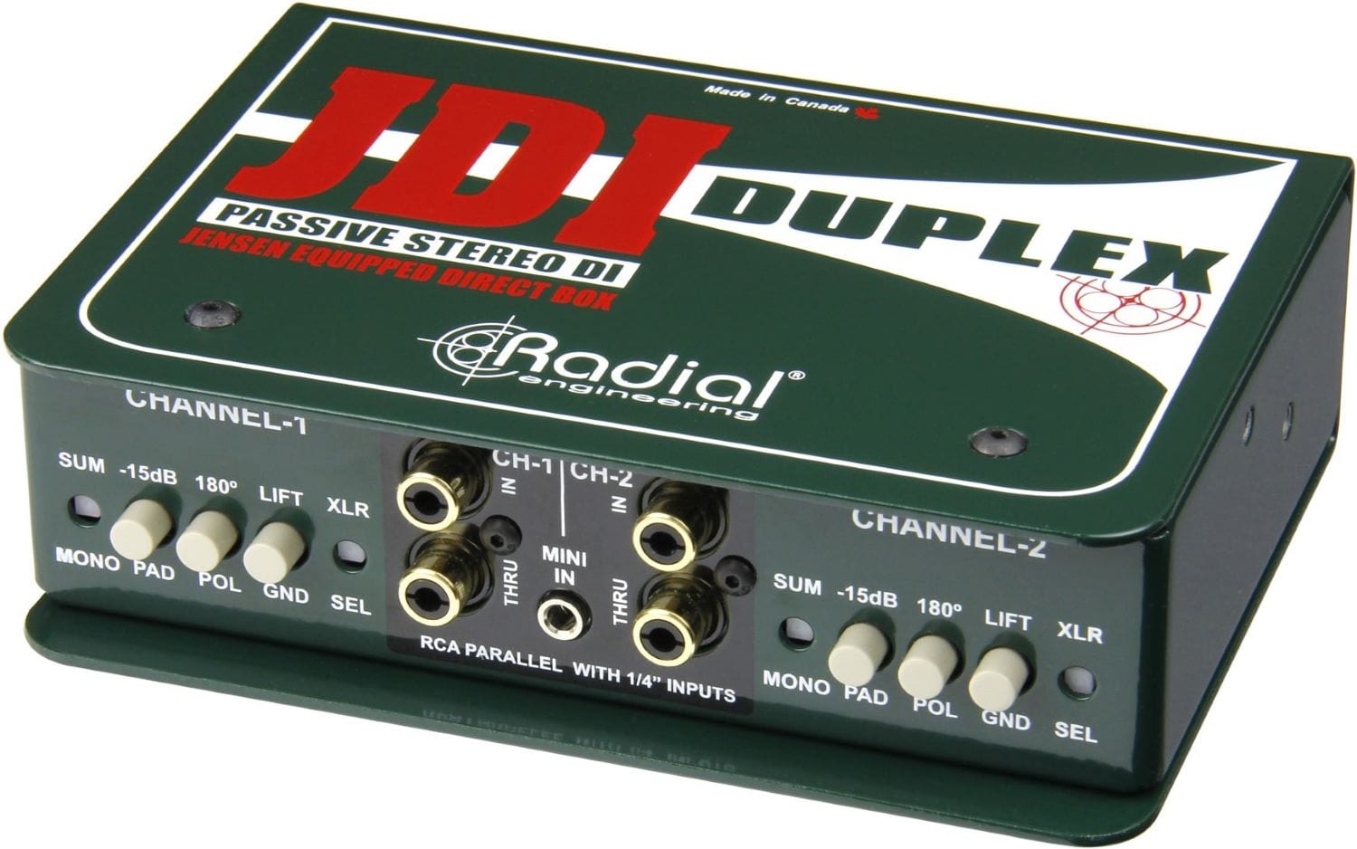 Radial JDI Duplex Passive Stereo Direct Box – Solotech