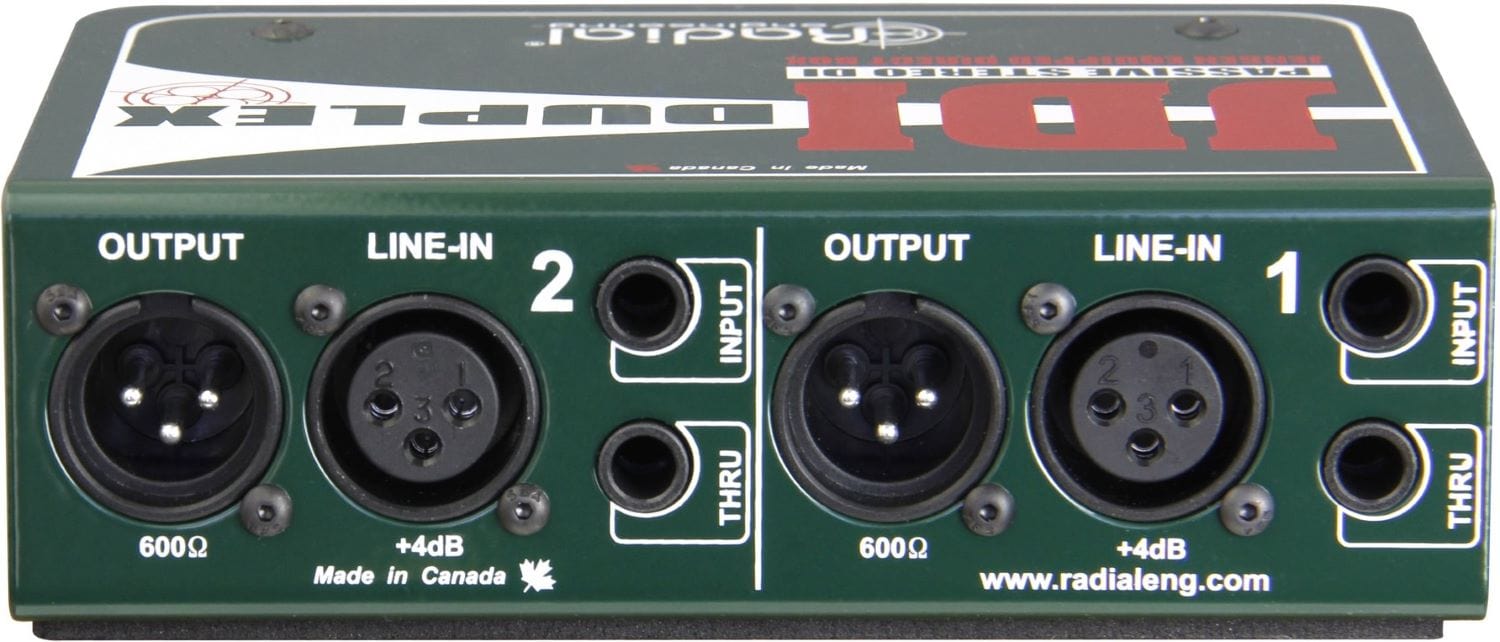 Radial JDI Duplex Passive Stereo Direct Box - PSSL ProSound and Stage Lighting