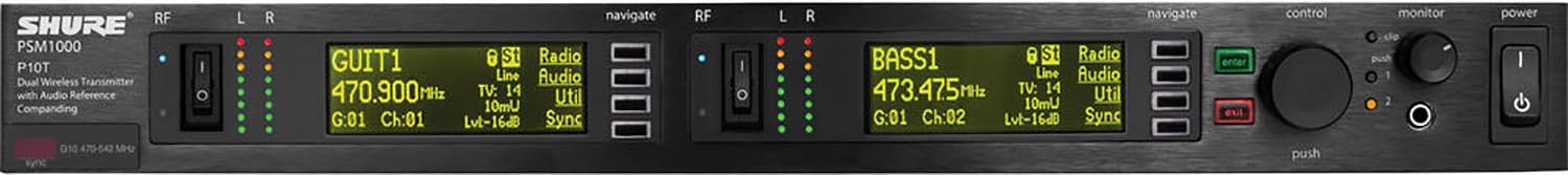 Shure P10T J8 Double Transmitter 554-626Mhz - PSSL ProSound and Stage Lighting