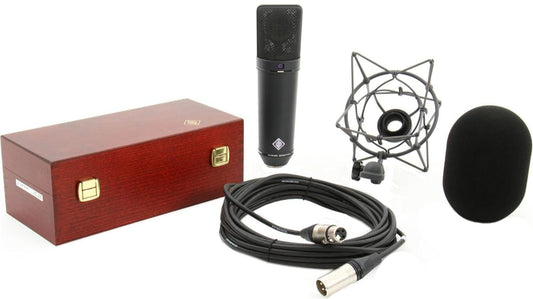 Neumann U-87-AI-SET-Z Set with U 87 AI Microphone / EA 87 Mount / WS 87 Filter / IC 3/25 Cable - PSSL ProSound and Stage Lighting