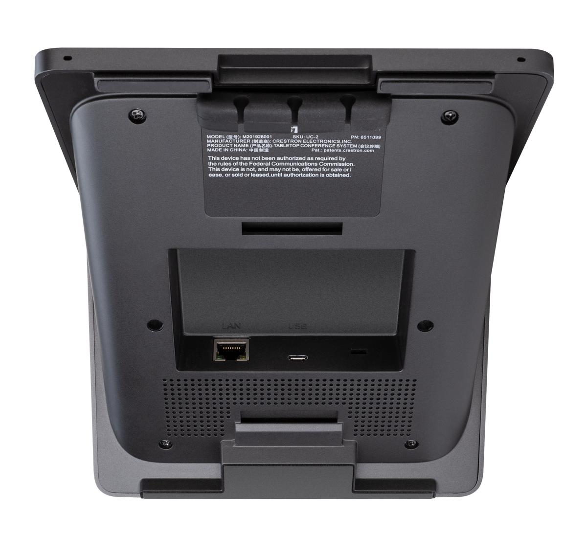 Crestron UC-2-T-V Small Room Tabletop Conference Device for Crestron Collab Compute Devices