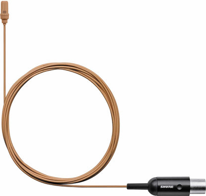 Shure UL4T/C-MTQG-A UniPlex Cardioid Subminiature Lavalier Microphone with MTQG Connector - Tan - PSSL ProSound and Stage Lighting