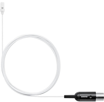 Shure UL4W/C-MTQG-A UniPlex Cardioid Subminiature Lavalier Microphone with MTQG Connector - White - PSSL ProSound and Stage Lighting